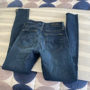 Ag denim. size 24R. slit on bottom. skinny jean